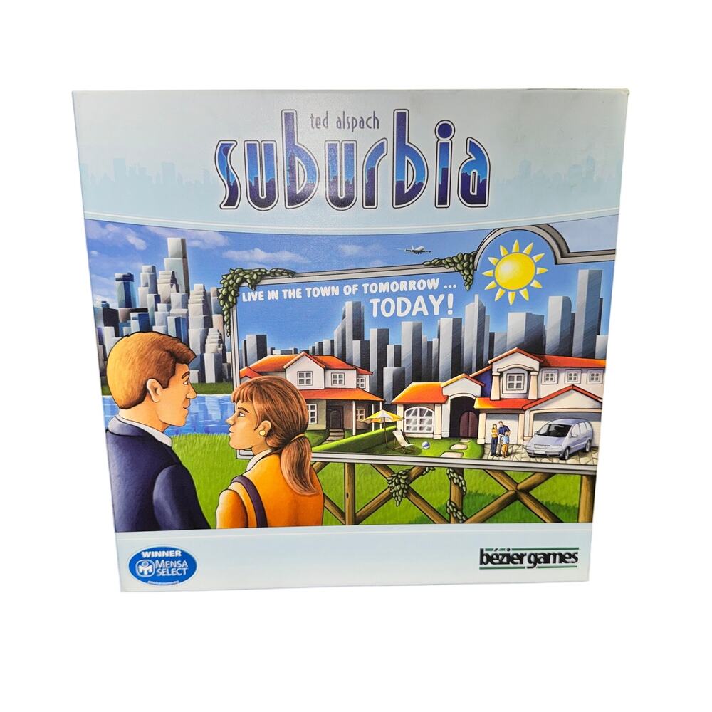 Suburbia Board Game Bezier Games Ted Alspach 100% Complete
